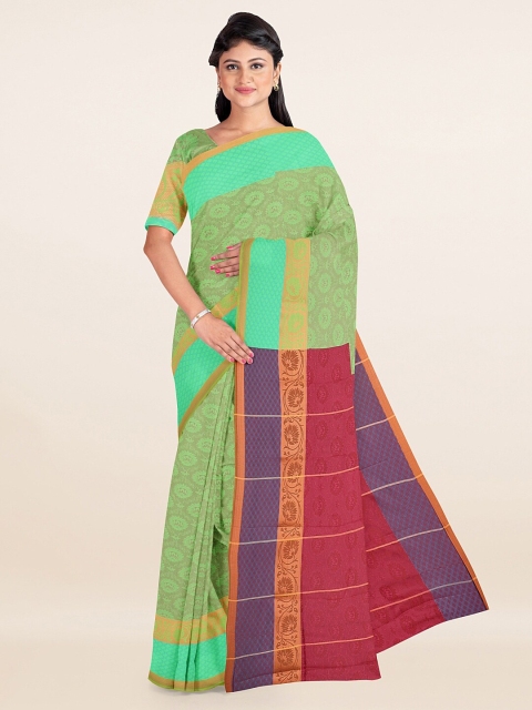 

Pothys Green Woven Design Art Silk Saree