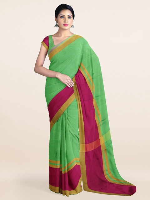 

Pothys Green & Maroon Zari Saree
