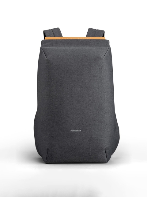 

THE CLOWNFISH Unisex Grey 15.6 Inch Water Resistant Laptop Bag With USB Charging Port