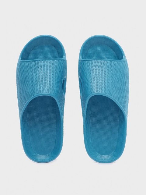 

Bewakoof Men Blue Rubber Sliders