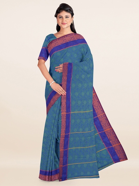 

Pothys Blue & Green Woven Design Zari Art Silk Saree