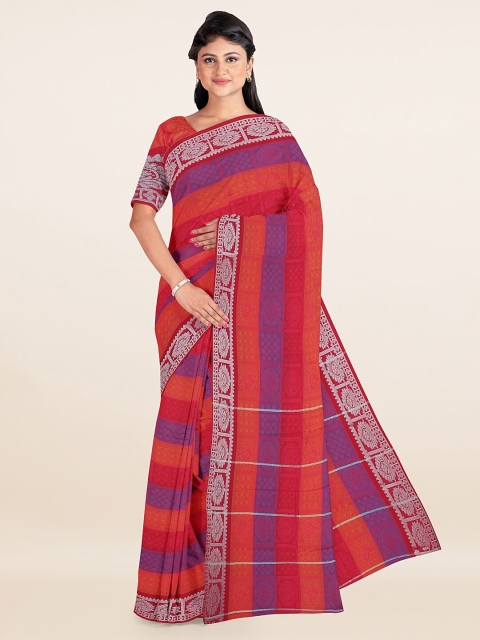 

Pothys Purple & Red Woven Design Saree