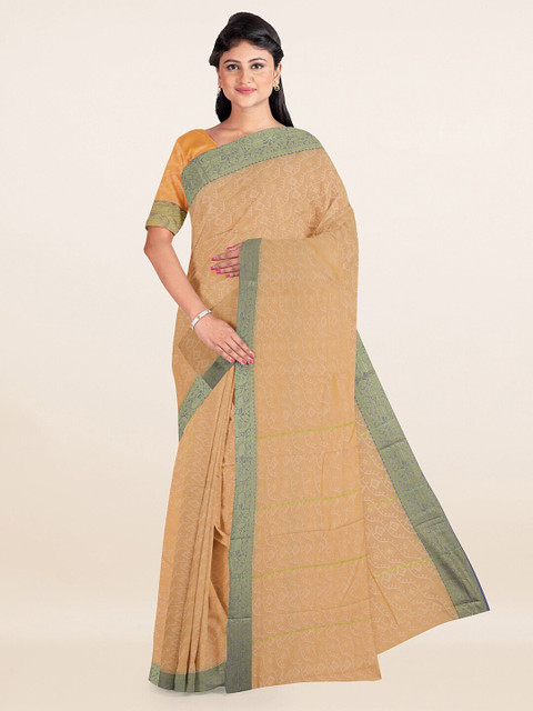 

Pothys Peach-Coloured Woven Design Saree