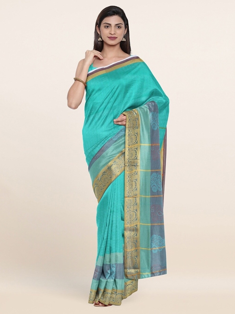 

Pothys Green Ethnic Motifs Zari Art Silk Saree