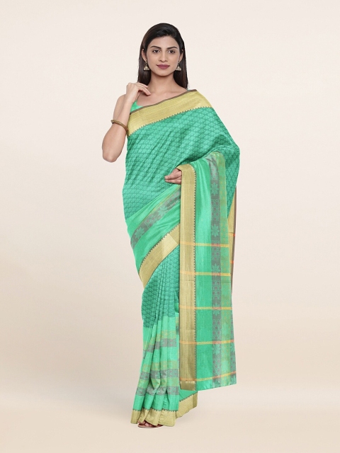 

Pothys Green Ethnic Motifs Zari Art Silk Saree
