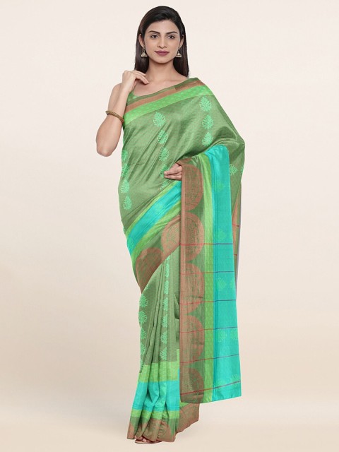 

Pothys Green Woven Design Saree