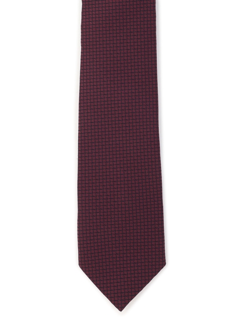 

Van Heusen Men Purple Checked Skinny Tie