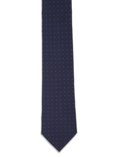 

Van Heusen Men Navy Blue Printed Broad Tie