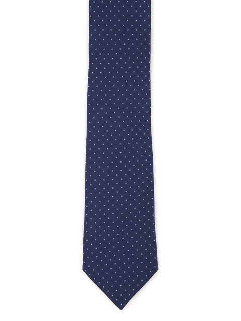 

Van Heusen Men Navy Blue Printed Skinny Tie