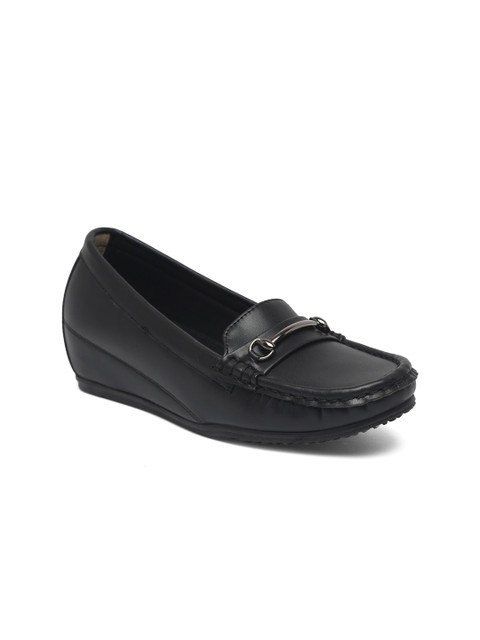 

Flat n Heels Women Black Loafers