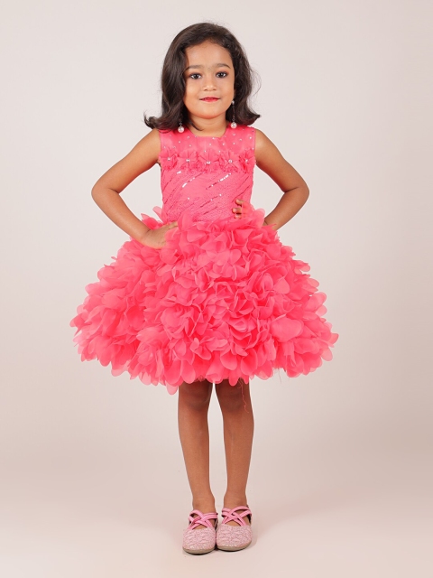 

Pothys Pink Satin Dress