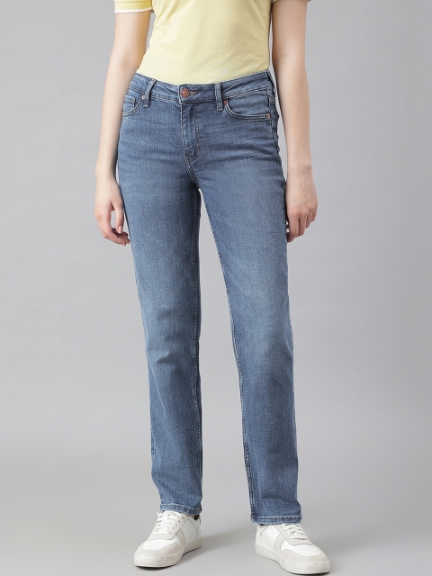 

Marks & Spencer Women Blue Straight Fit Light Fade Stretchable Jeans