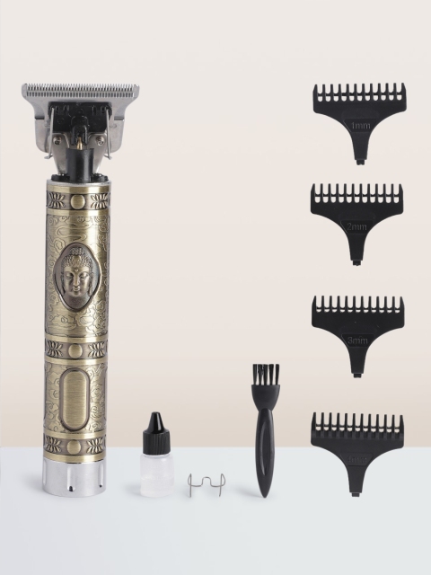 

KEMEI Carving Crafs Dragon Retro Cordless Trimmer T-shape Hair Clipper - KM-1974, Gold