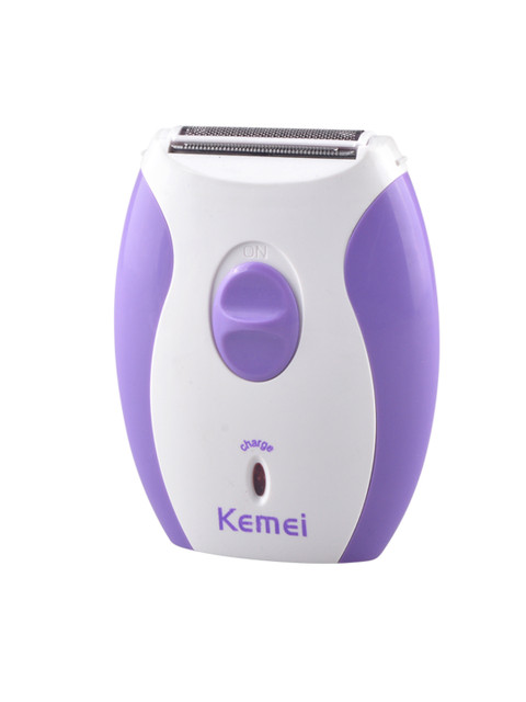 

KEMEI Women Twin Blades Rechargeable Hair Remover Shaver KM-280R, Purple