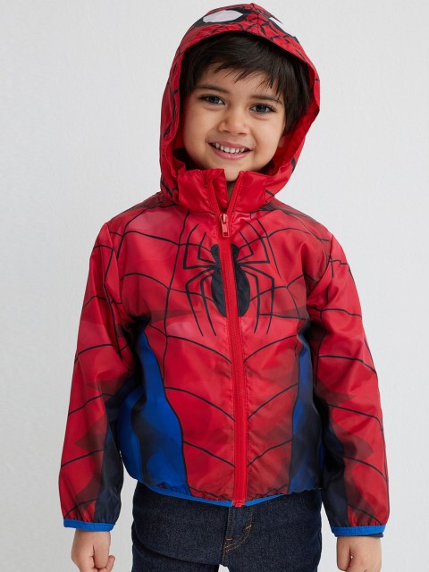 

H&M Boys Spiderman Printed Windbreaker, Multi