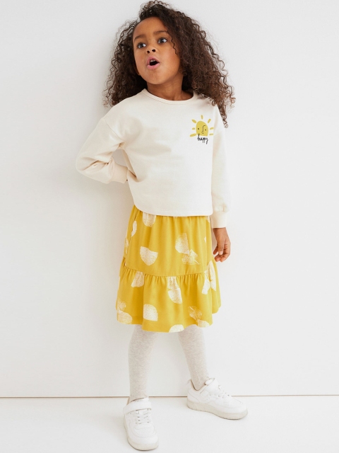 

H&M Girls White & Yellow 2-Piece Set