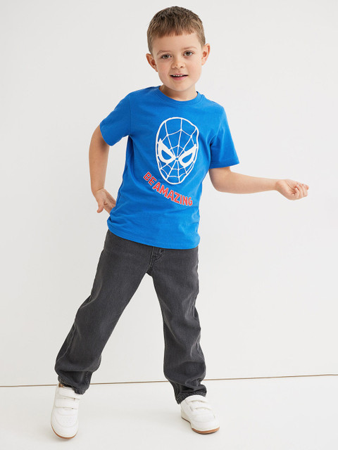 

H&M Boys Blue Spiderman Printed T-shirt