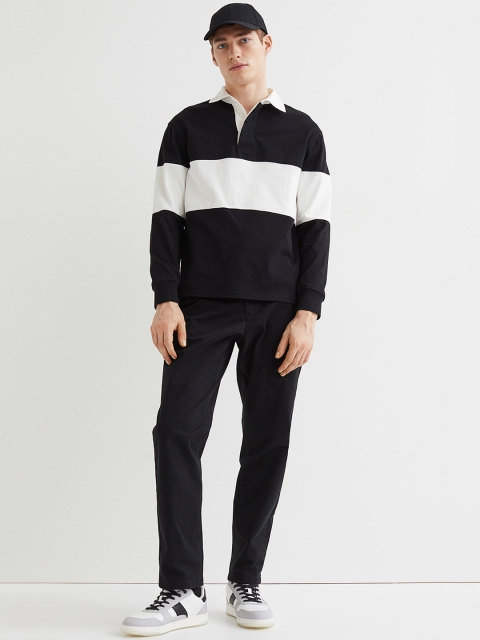 

H&M Men Black Regular Fit Cotton chinos