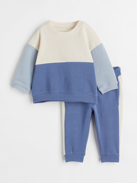 

H&M Boys Blue Sweatshirt and joggers