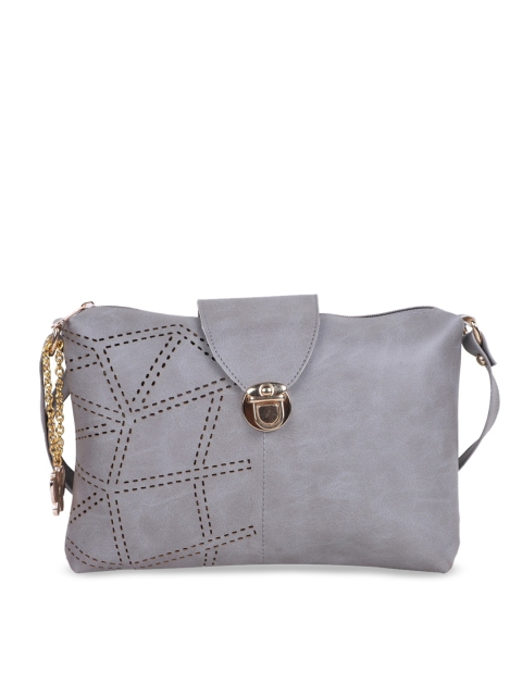 

Butterflies Grey PU Structured Sling Bag