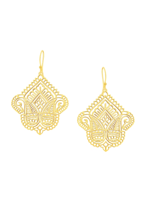 

ahilya Gold-Plated Sterling Silver Drop Earrings with Filigree Detail