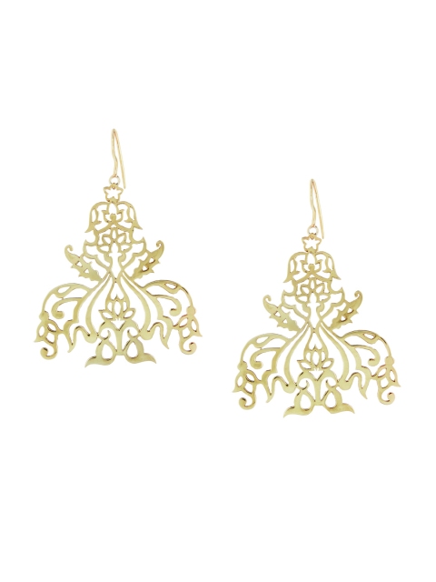 

ahilya Gold-Plated Sterling Silver Handcrafted Drop Earrings