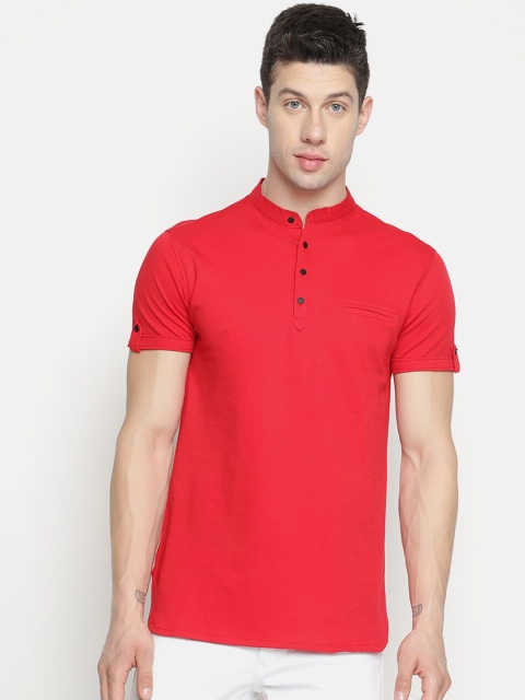 

V2 Value & Variety Men Red Cotton Kurta