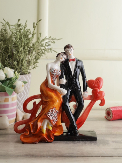 

CraftVatika Multicoloured Romantic Love Couple Sitting on Joy Showpiece, Multi