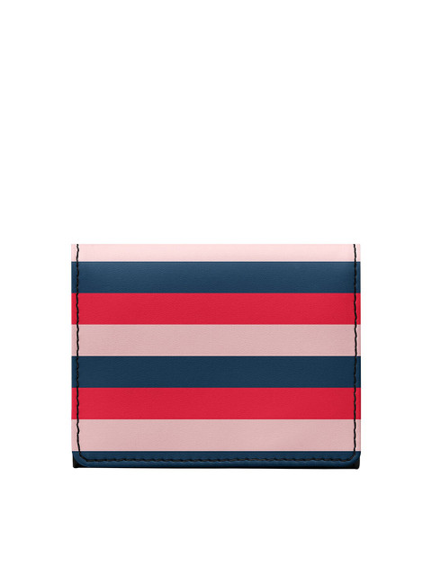 

DailyObjects Unisex Blue & Red Striped Two Fold Wallet