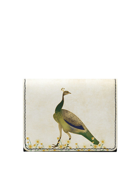 

DailyObjects Unisex White & Green Printed PU Card Holder
