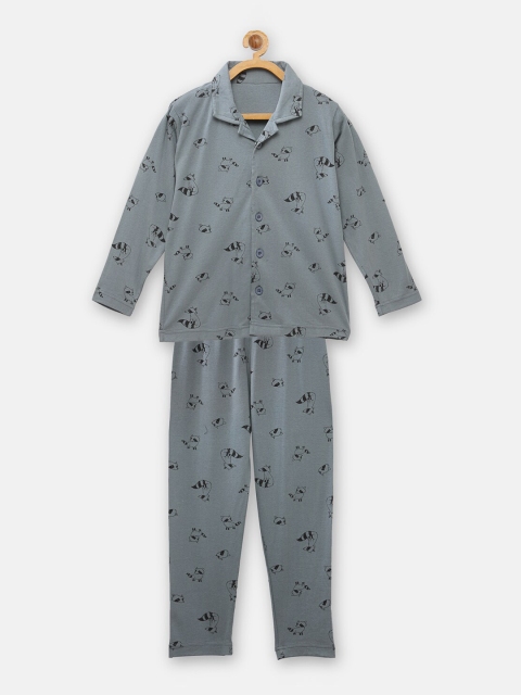 

NYNSH- PlusS Kids Boys Grey Night suits