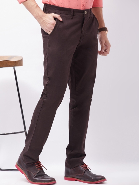 

Oxemberg Men Brown Slim Fit Chinos Trousers