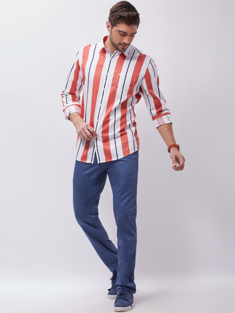 

Oxemberg Men Blue Slim Fit Trousers