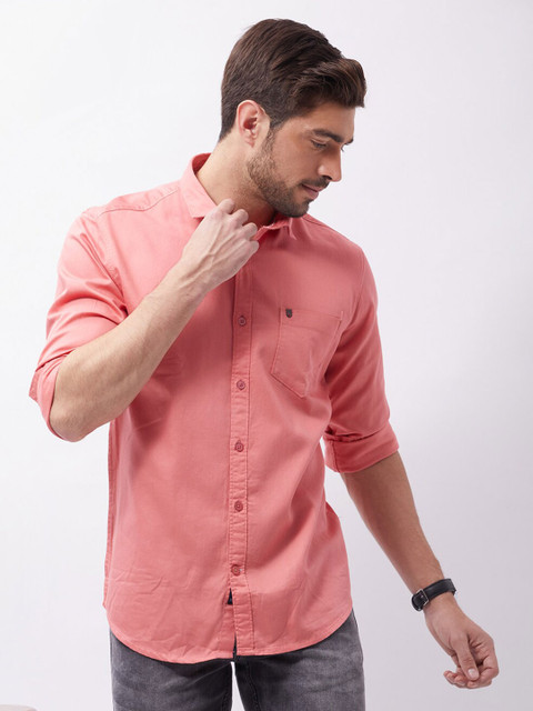 

Oxemberg Men Coral Classic Slim Fit Casual Shirt
