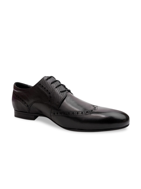 

Cobblerz Men Black Leather Formal Brogues
