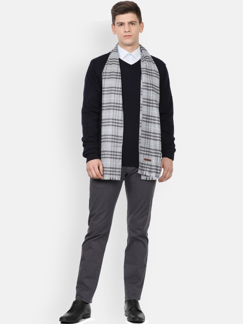 

Van Heusen Men Grey Checked Mufflers