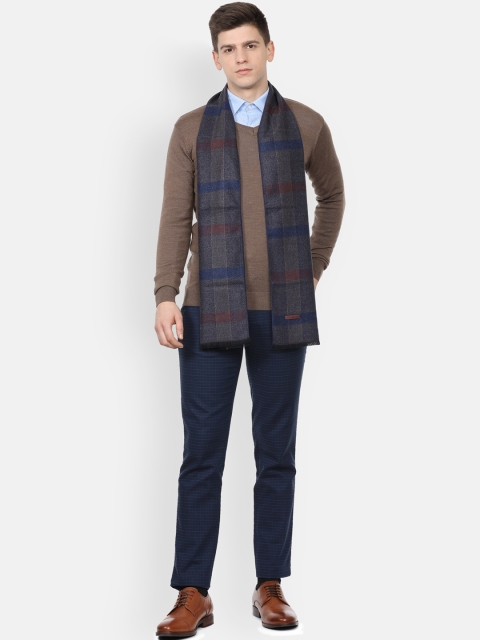 

Van Heusen Men Grey Checked Muffler