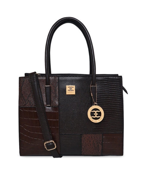 

ESBEDA Coffee Brown PU Structured Handheld Bag