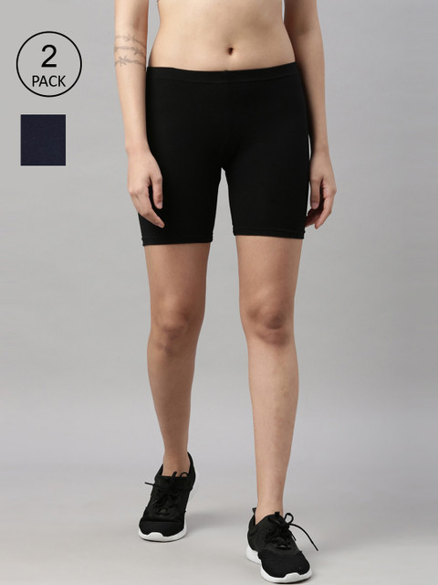 

GOLDSTROMS Women Black Cycling Sports Shorts
