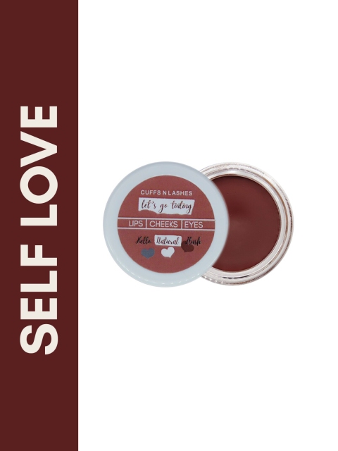 

CUFFS N LASHES Lets Go Tinting Lip Cheek & Eyes Tint - Self Love 08, Burgundy