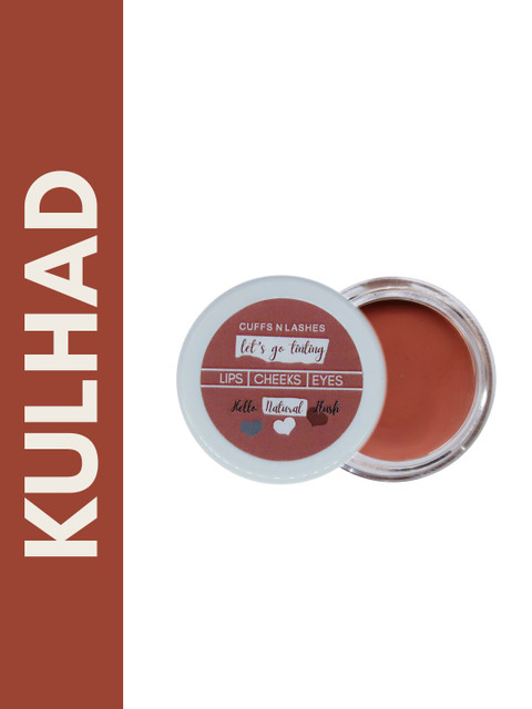 

CUFFS N LASHES Let's Go Tinting Lip-Cheek & Eyes Tint 10 g - Kulhad 05, Brown