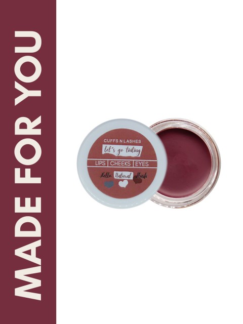 

CUFFS N LASHES Lets Go Tinting Lip Cheek & Eyes Tint - Made for You 07, Burgundy