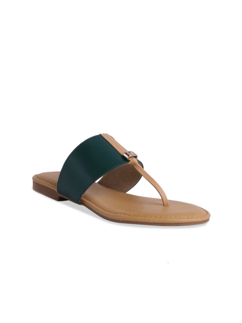 

ERIDANI Women Green T-Strap Flats