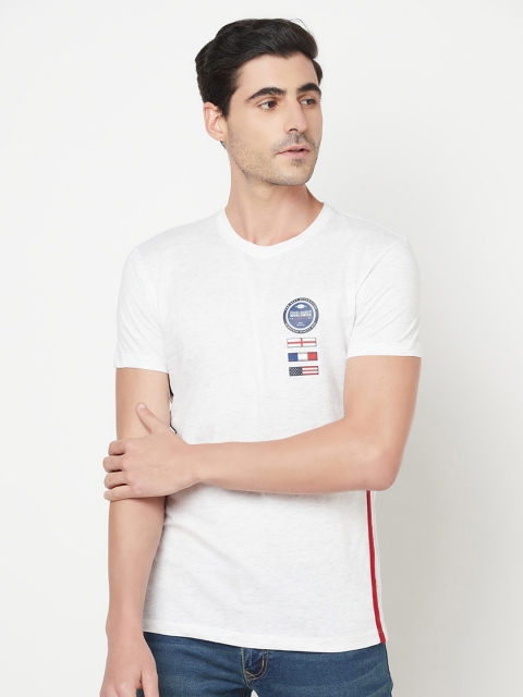 

Octave Men White Solid T-shirt