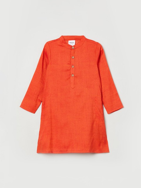 

max Boys Orange A-line Kurta