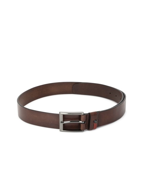 

Van Heusen Men Brown Textured Leather Formal Belt
