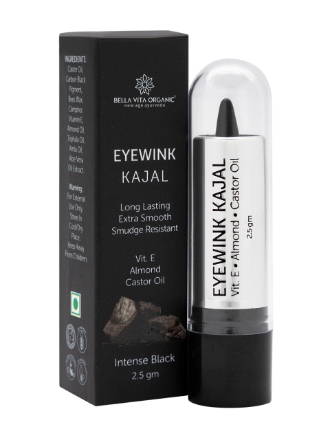 

Bella Vita Organic Eyewink Kajal - Intense Black 2.5 g