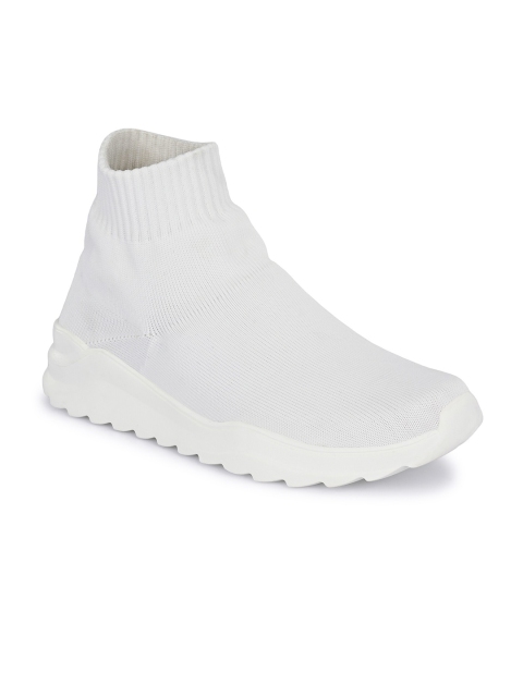 

Eego Italy Men White High Street Fashion Slip-On Sneakers