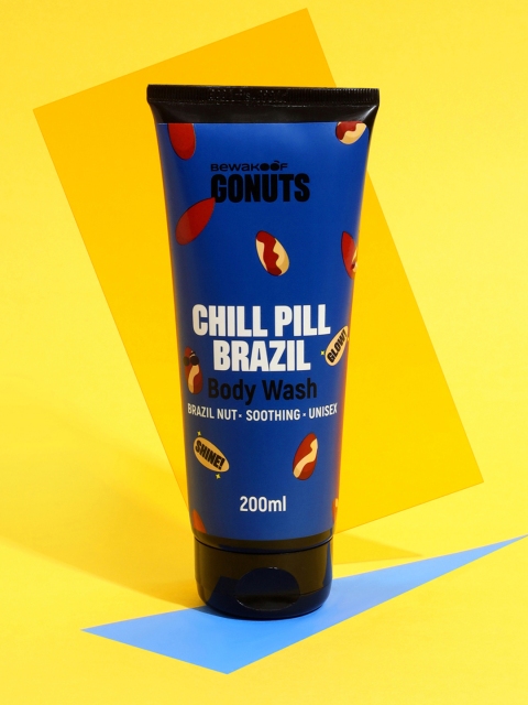 

GONUTS BY BEWAKOOF Chill Pill Brazil Body Wash with Glycerin 200 ml, Blue