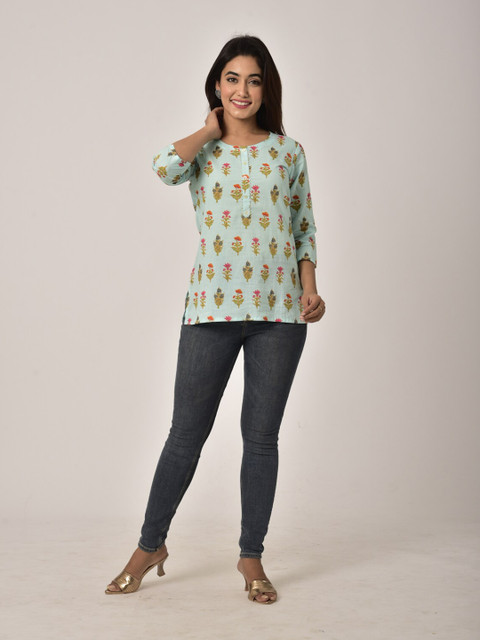 

Swasti Women Blue Printed Kurtis
